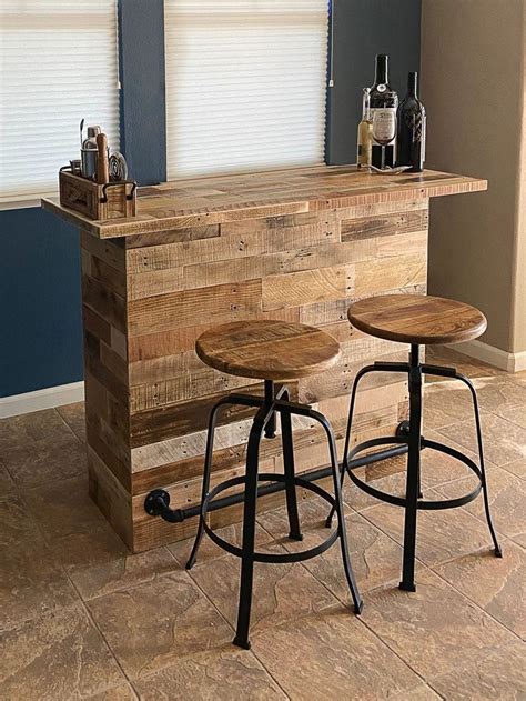 Tahoe Reclaimed Wood Home Bar Reclaimed Wood Bars Wood Bar Custom