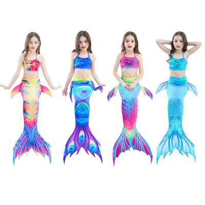 Bộ đồ bơi nàng tiên cá trẻ em kiểu bikini mới gợi cảm bikini cô gái