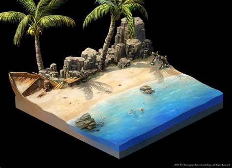 Beach Diorama - Gustav Engman - Environment Artist