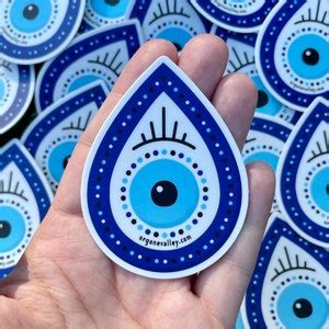 Evil Eye Vinyl Sticker Etsy