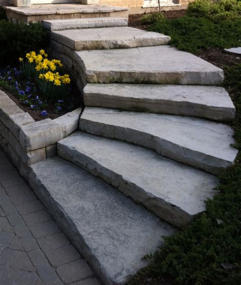 Slab Steps Stoneworks Landscape Construction