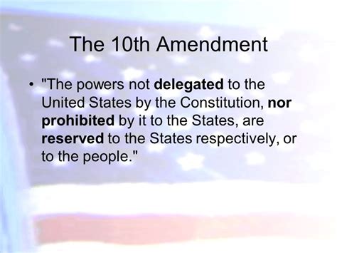 10th Amendment Examples Today