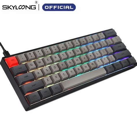 Skyloong Sk Hot Swappable Mechanical Keyboard Rgb Backlit Nkro Type C Cable Gateron Optical