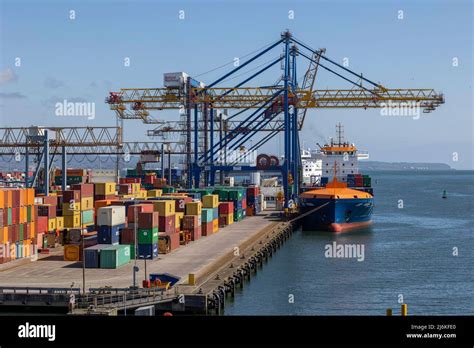 Container Port Belfast Harbour Stock Photo Alamy