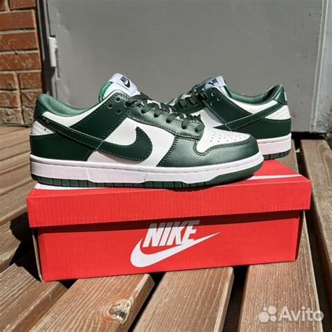 Кроссовки nike sb dunk low team green в Москве цена 4 490 руб