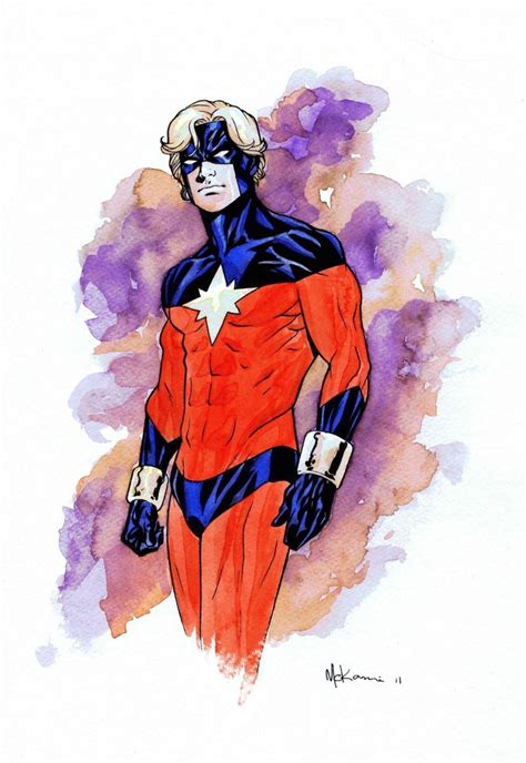 Captain Marvel By Mike McKone In Don Bohm S Mike McKone Comic Art