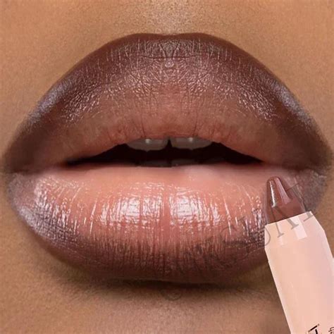 Nude Brown Lipliner Pen Waterproof Sexy Red Matte Contour Tint Lipstick Lasting Non Stick Cup
