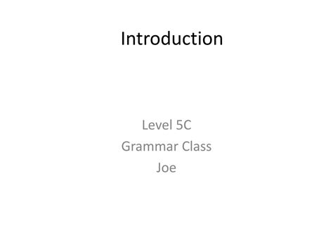 Grammar genius hour 1 | PPT