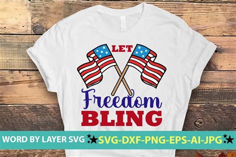 Let Freedom Bling SVG Cut File Graphic By NzGraphic Creative Fabrica