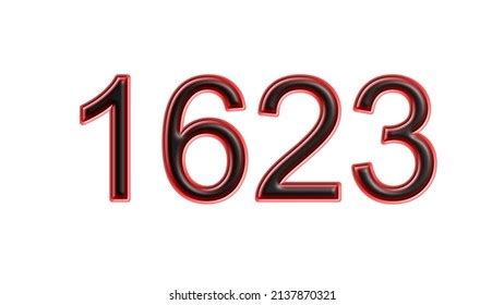 red  number  effect white stock illustration