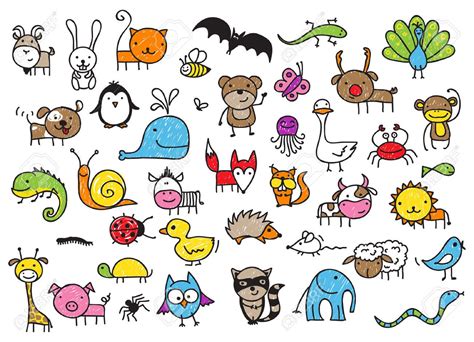 doodle animals - Google Search | Childrens drawings, Drawing for kids ...