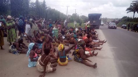 Women Protest Half Naked In Ondo Over Killings Kidnappings Of Farmers By Bandits