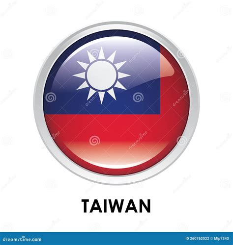 Round Flag Of Taiwan Stock Illustration Illustration Of Oval 260762022