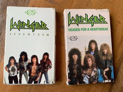 Winger Two Cassette Tape Lot Seventeen Headed For A Heartbreak 80s
