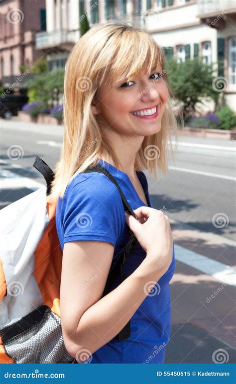 Laughing Blonde Talking On Phone Stock Photo CartoonDealer 90880398
