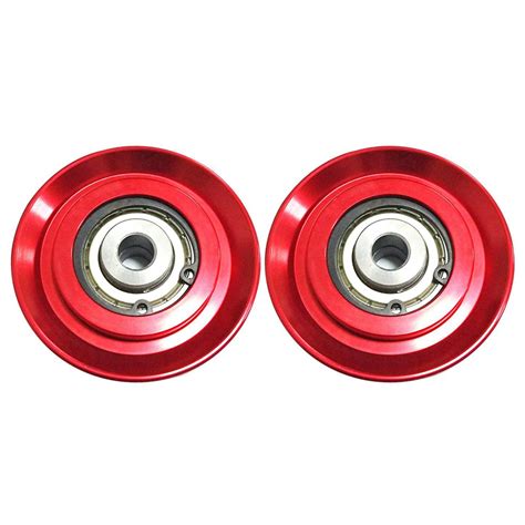 2pcs 73mm Universal Aluminum Lift Heavy Load Bearing Pulley Wheel Cable