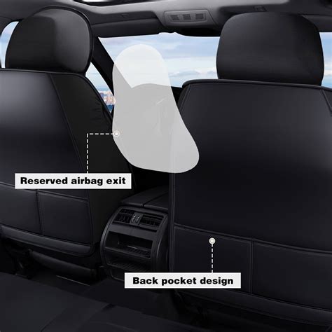 For Ford Full Set Car 5 Seat Covers Deluxe Pu Leather Front And Rear Protector Pad Ebay