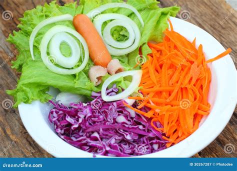 Salad Face On Wood Background Stock Image Image Of Root Natural