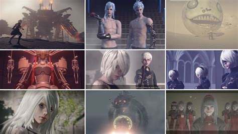 NieR Automata I TODOS LOS JEFES SIN COMENTAR YouTube