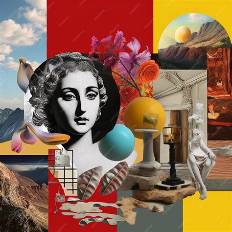 Premium AI Image | Abstract Realism Surrealistic Moodboard