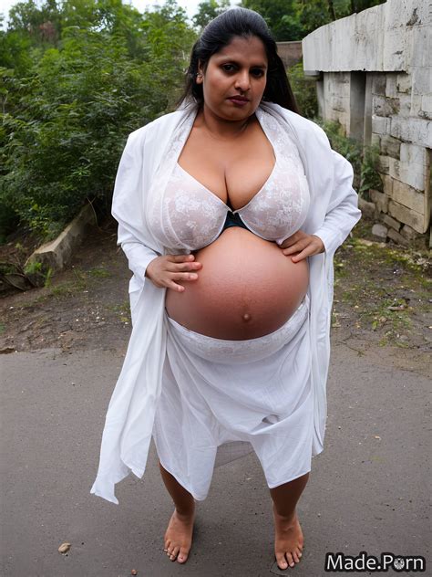 Porn Image Of Indian Medium Shot Big Hips Thick Thighs Photo Saggy Tits Wife Created By AI