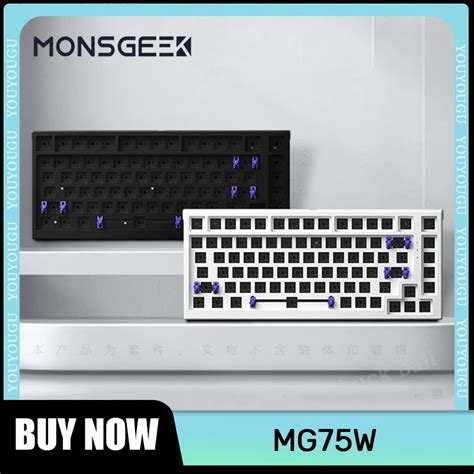 Monsgeek Mg W Kit De Teclado Mec Nico Sem Fio Fio Hot Swap Custom Gamer Keyboard Modo