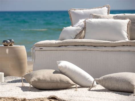 Nude Xl Xxl Fabric Garden Sofa With Removable Cover By B Reng Re Leroy