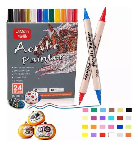 24 Plumones De Pintura Acrílica Guangna Tipo Posca Envío gratis