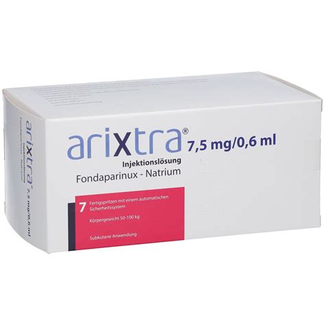 Arixtra 7,5 mg/0,6 ml 7x0,6 ml mit dem E-Rezept kaufen - Shop Apotheke