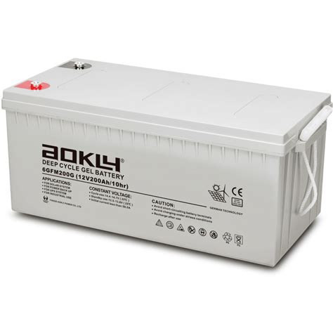 Batería Aokly Gel Vrla GEL 6GFM200G 200Ah 12V 522x240x218mm VT