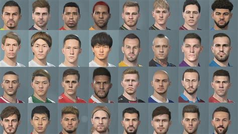 Pes 2019 All 71 New Faces In Data Pack 50 Youtube