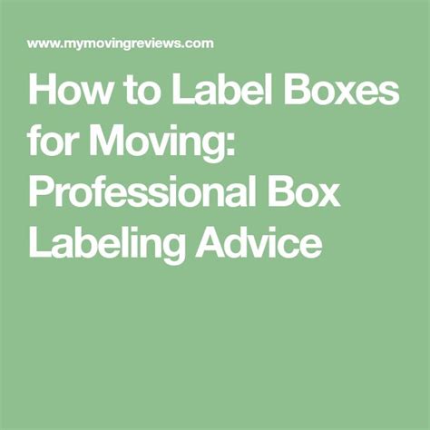 How To Label Boxes For Moving Professional Box Labeling Advice