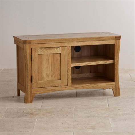 Orrick Tv Cabinet In Rustic Solid Oak Oak Furniture Land