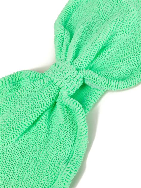 Hunza G Jean Strapless Bikini Set Green Farfetch Uk