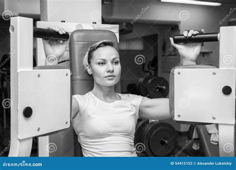 Attractive Blonde Performs Exercises Stock Photo Image Of Calories Fitness 54415152