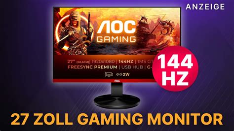 27 Zoll & 144 Hz Full-HD Monitor von AOC: Starker Gaming-Monitor bei ...
