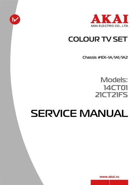 Akai 14ct01 21ct21fs Chassis Ex-1a | PDF | High Voltage | Information ...