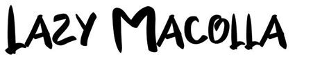 Lazy Macolla Font By Inermedia Studio Fontriver