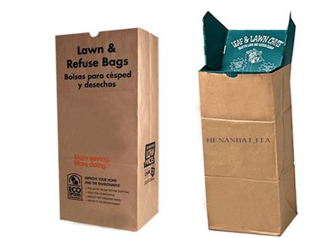120g Multiwall Kraft Paper Bags Garbage Biodegradable Kitchen Trash Bags