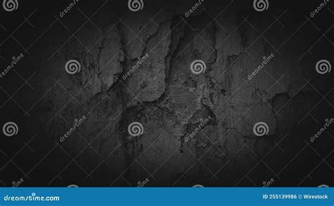 Aesthetic Dark Weathered Wall For The Background Stock Photo Image