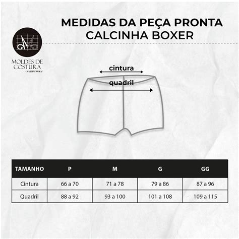 Molde Lingerie Calcinha Boxer By Marlene Mukai Elo
