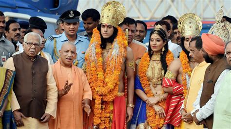 Yogi Adityanath In Ayodhya Cm Pitches For Ram Rajya As Uttar Pradesh