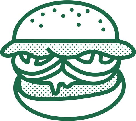 burger retro food illustration restaurant design 48035621 PNG