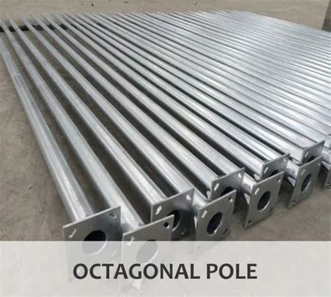 Mild Steel Dual Arm Gi Octagonal Pole For Highway M At Rs Piece