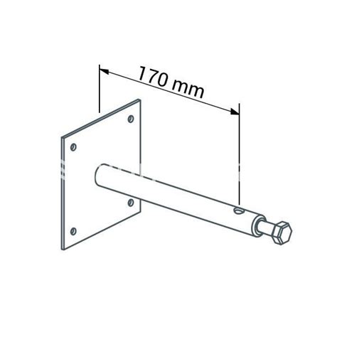 Крепление для флюгера горизонтальное