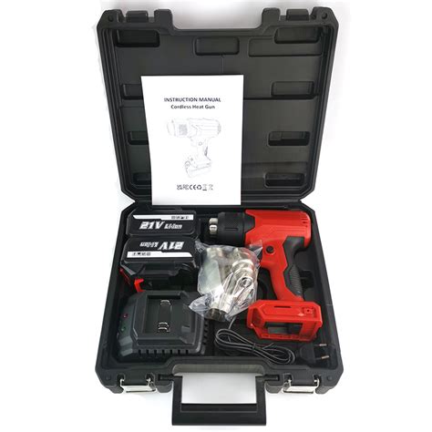 V Hot Air Gun Cordless Heating Gun Rechargeable Heat Gun Plastic Welding Tool Portable Heat