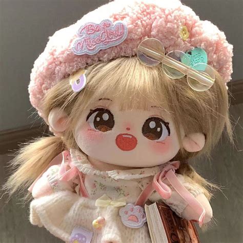 Sweet 20cm Cotton Doll Naked Doll Clothes Suit Attribute Plush Doll Humanoid Doll Girls Gifts