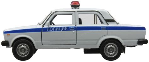 Легковой автомобиль Welly Lada 2107 Полиция (43644PB) 1:34, 6 см ...