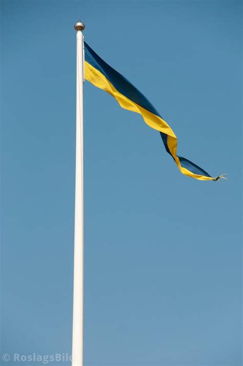 Roslagsbild Sveriges Flagga Vimpel Roslagsbild