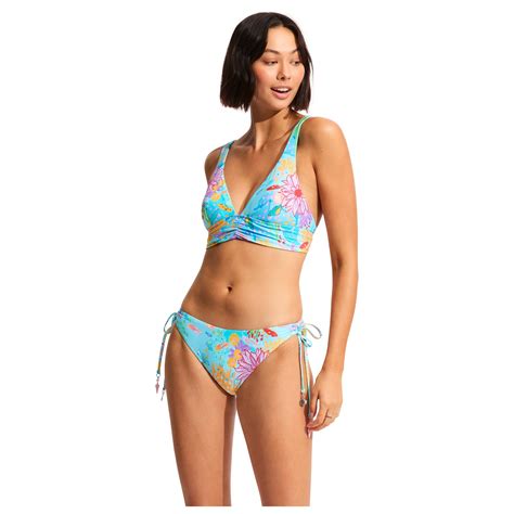 Seafolly Under The Sea Longline Tri Bikini Top Damen Online Kaufen Bergfreunde De